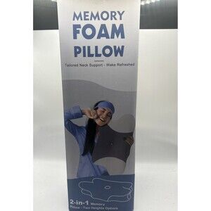 Cervical Memory Foam Pillow for Neck Pain Relief Ergonomic Neck Support Pillow